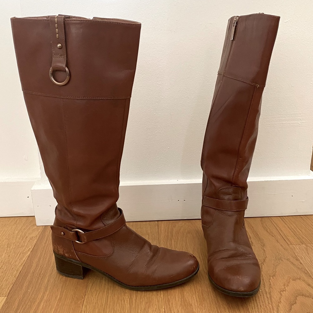 Tall Leather Boots - Picture 2 of 8
